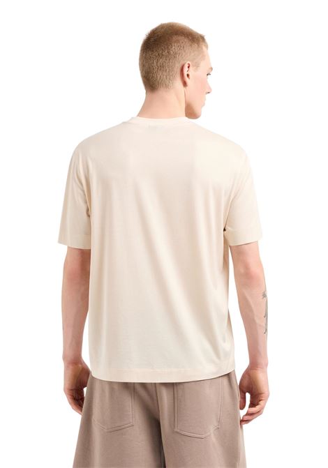 T-SHIRT IN JERSEY MISTO LYOCELL CON RICAMO LOGO ASV EMPORIO ARMANI | T-shirt | EM001033 AF10017M1052